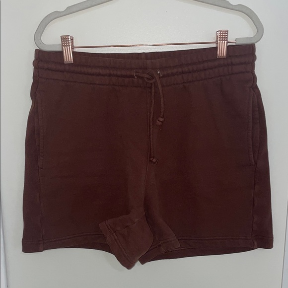 TNA Cozy Fleece by Artizia Shorts in Brown | M - Picture 1 of 7
